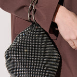 Jada Glomesh Evening Bag in Black