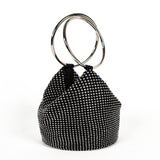 Jada Glomesh Evening Bag in Black