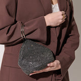 Jada Glomesh Evening Bag in Black