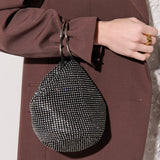 Jada Glomesh Evening Bag in Black