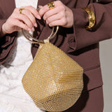 Jada Glomesh Evening Bag in Gold