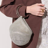 Jada Glomesh Evening Bag in Silver