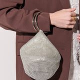 Jada Glomesh Evening Bag in Silver