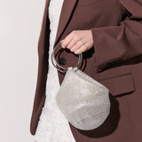Jada Glomesh Evening Bag in Silver