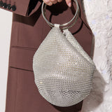 Jada Glomesh Evening Bag in Silver