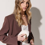 Celina Statement Clutch Bag in White