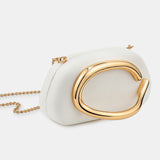 Celina Statement Clutch Bag in White