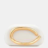 Celina Statement Clutch Bag in White