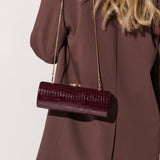 Karina Evening Clutch Bag in Burgundy