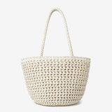 Mercato Straw Tote Bag in Cream