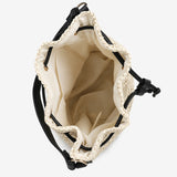 Paige Multiway Straw Bucket Bag in Cream