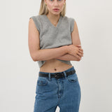 Zoey Croc PU Thin Belt