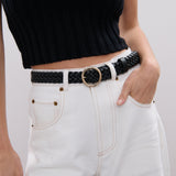 Emma Braided Round Buckle Belt