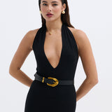 Gold Point Statement Buckle Belt