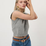 Matte Maison Square Buckle Belt