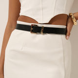 Half Square Basic Belt - Gold