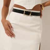 Half Square Basic Belt - Gold