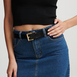 Half Square Basic Belt - Gold