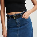 Half Square Basic Belt - Gold