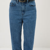 Wide Square Buckle PU Belt (2col)