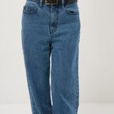 Wide Square Buckle PU Belt (2col)