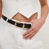Gryson Buckle Belt in Black