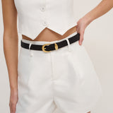Gryson Buckle Belt in Black