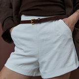 Mayden Narrow Belt in Brown