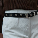 Linda Studded Western Belt in Black