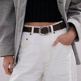 Molly Everyday Belt in Brown/Silver