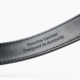 Greta Thin Genuine Leather Belt In Brown