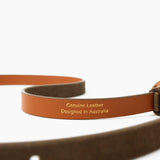 Celina Organic Buckle Belt in Olive