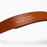 Mocha Genuine Suede Everyday Belt