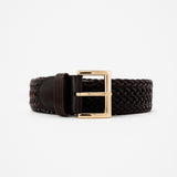 Tessa Square Buckle Braided Belt