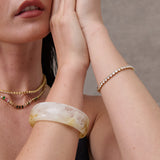 Joey Open Cuff Bangle in Stone