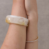 Joey Open Cuff Bangle in Stone