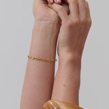 Angular Cuff Bangle in Brown