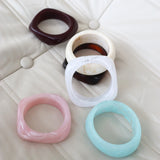 Angular Cuff Bangle in Clear