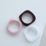 Angular Cuff Bangle in Wine