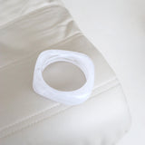 Angular Cuff Bangle in Clear