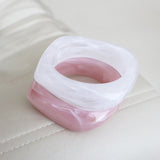 Angular Cuff Bangle in Clear