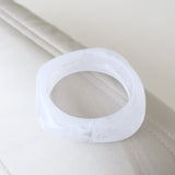 Angular Cuff Bangle in Clear