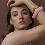 Angular Cuff Bangle in Pink