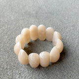 Apricot Beaded Resin Bangle