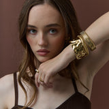 Bold Gold Cuff Adjustable Bangle