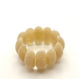 Apricot Beaded Resin Bangle