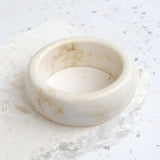 Cream Resin Cuff Bangle