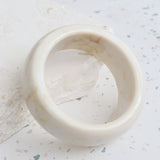 Cream Resin Cuff Bangle