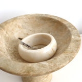 Cream Resin Cuff Bangle