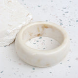Cream Resin Cuff Bangle